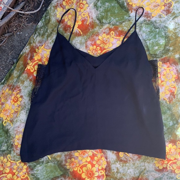 Mason Black lace Silk Top - Picture 3 of 8